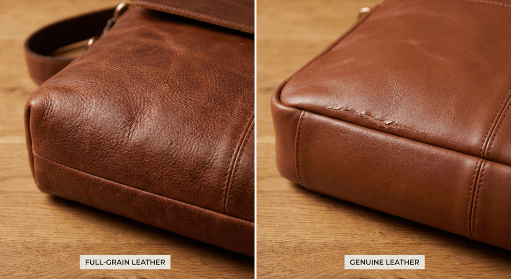 The Grade of Leather: Look for Full-Grain