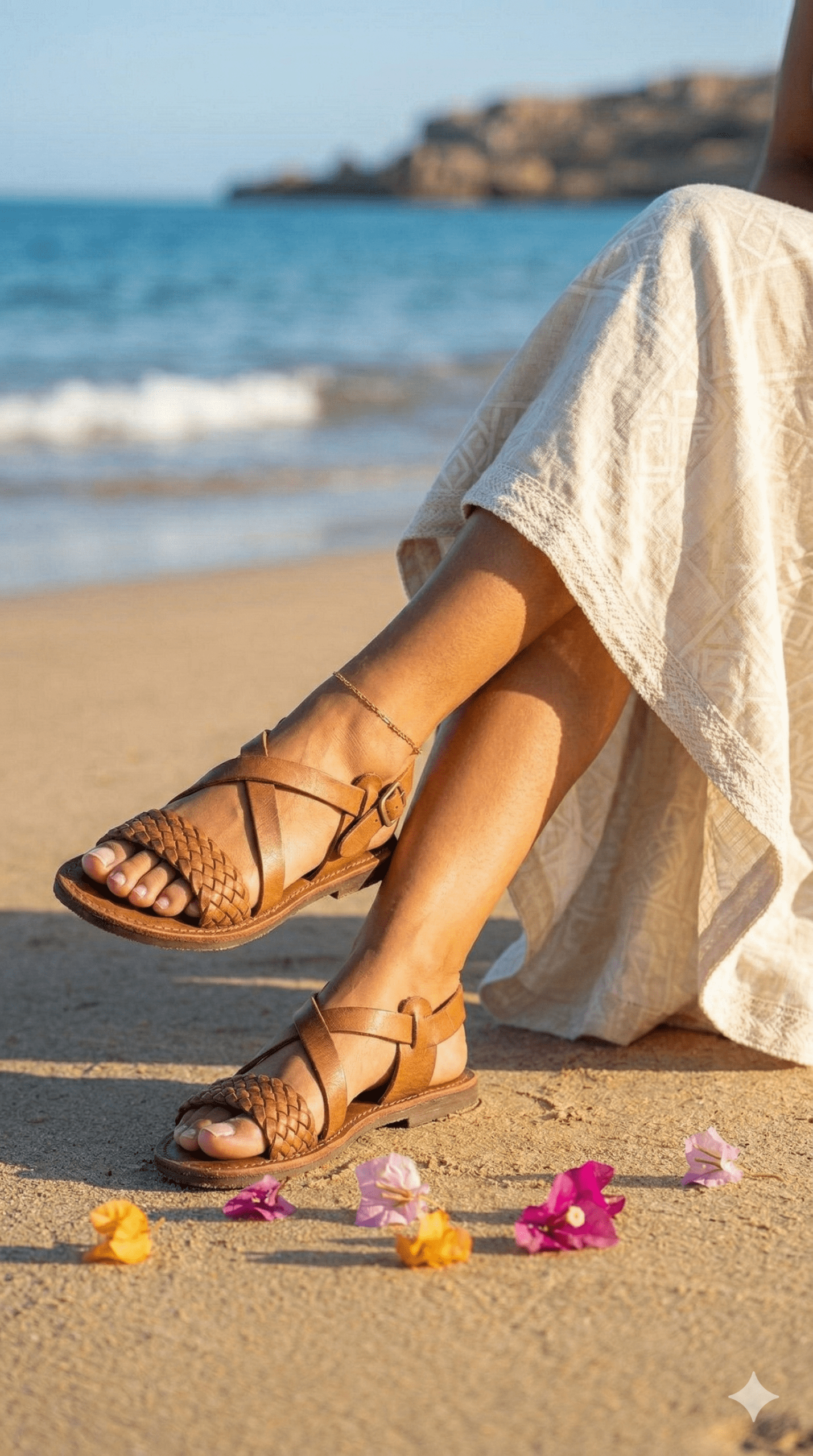 The Oasis — Handcrafted Moroccan Leather Sandals & Crossbody Bag Set | Kasba Leather - Image 4